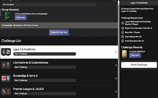 I-download ang FC26 Enhancer – Pinakamahusay na SBC Solver & Tool - Screenshot 3