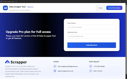 JD Data Scrapper Tool – Mabilis na Pag-extract ng Leads - Screenshot 2