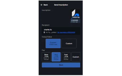 Litescribe Wallet: Pinakamahusay na Litecoin Ordinals Wallet - Screenshot 2