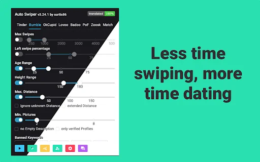 Auto Swiper para sa Tinder at Bumble – Awtomatikong Match! - Screenshot 2