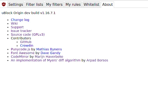I-download ang uBlock Origin Dev Build – Mabilis na Ad Blocker - Screenshot 1