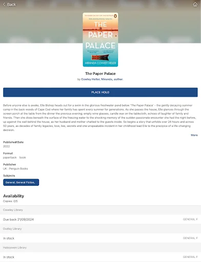 I-download ang Dudley Libraries – Pamahalaan ang Iyong Aklatan - Screenshot 16