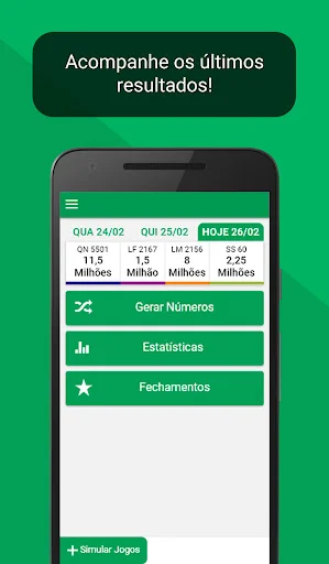 I-download ang MeFac: Palpites e Resultados – Manalo sa Lotto! - Screenshot 1