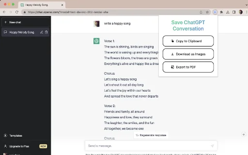 Save ChatGPT Conversation sa PDF – I-download ang Chat History - Screenshot 1