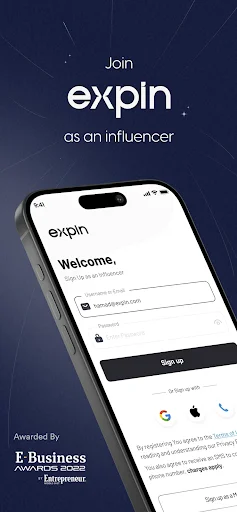 I-download ang Expin App: Libreng Experiences para sa Influencers - Screenshot 1