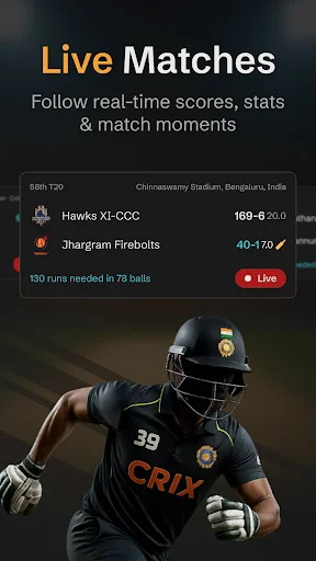 I-download ang Cricket Live Line: CRIX Score – Live IPL 2026 - Screenshot 2