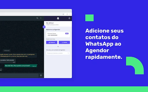 CRM para sa Whatsapp Web ng Agendor – Pamahalaan ang Leads - Screenshot 2