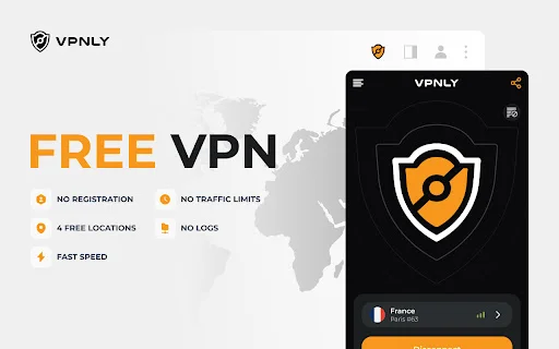 VPNLY: Pinakamabilis na Free VPN Extension para sa Chrome - Screenshot 1