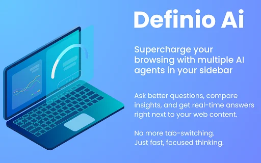 Definio AI: Pinakamahusay na AI Sidebar Extension para sa Browser - Screenshot 1