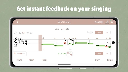 I-download ang Sight Singing Pro: Solfege US – Vocal Coach App - Screenshot 1