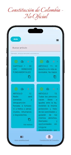 I-download ang Constitución de Colombia – Batas at Karapatan - Screenshot 4
