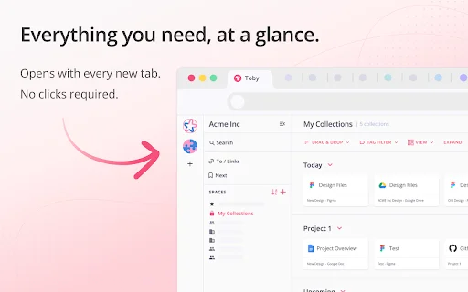 I-download ang Toby: Tab Management Tool – Ayusin ang Browser Tabs - Screenshot 2