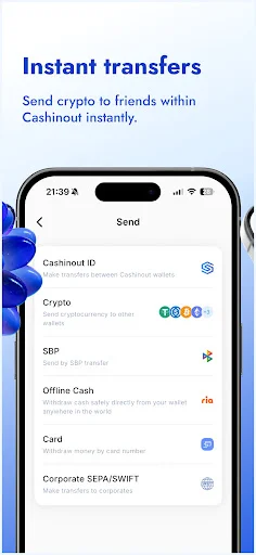 I-download ang Cashinout.io: Secure na Crypto Wallet at Virtual Card - Screenshot 6