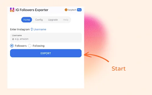 I-download ang IG Followers Exporter – I-export ang IG Data nang Mabilis - Screenshot 1