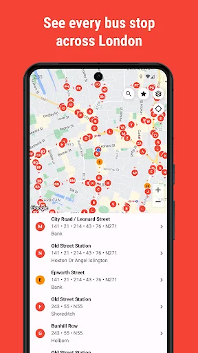 London Bus Times: Live Tracker – Real-time Bus Schedule PH - Screenshot 1