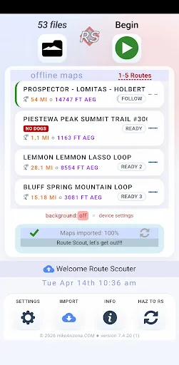 I-download ang Route Scout – GPS Topo Mapper para sa Outdoor Adventure - Screenshot 1