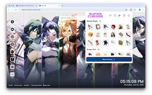 Anime Cursor Para sa Chrome – I-customize ang Iyong Browser! - Screenshot 3