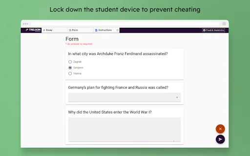 I-download ang Trelson Browser Lockdown – Ligtas na Online Exam - Screenshot 2