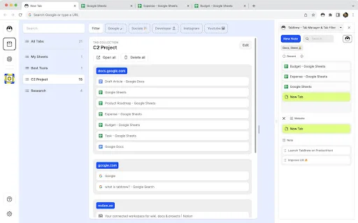 TabBrew: Pinakamahusay na Tab Manager para sa Iyong Browser - Screenshot 3