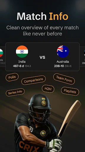 I-download ang Cricket Live Line: CRIX Score – Live IPL 2026 - Screenshot 7