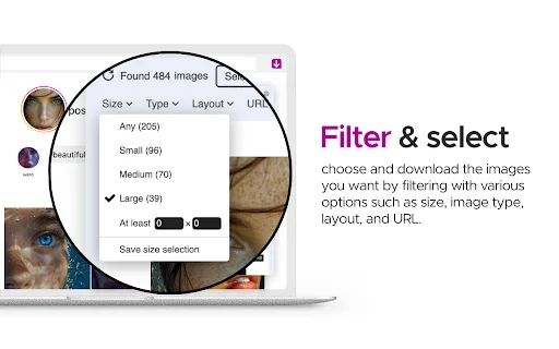 Image Downloader Imageye – I-download ang Lahat ng Larawan nang Libre - Screenshot 3