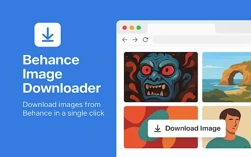 Behance Image Downloader – Batch Download ng Images nang Mabilis - Screenshot 1