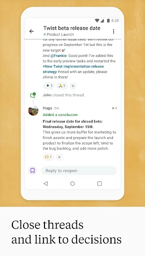 I-download ang Twist: Organized Messaging – Asynchronous Chat App - Screenshot 5