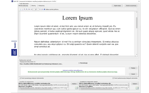 I-download ang Szafir SDK Web para sa Electronic Signature - Screenshot 1