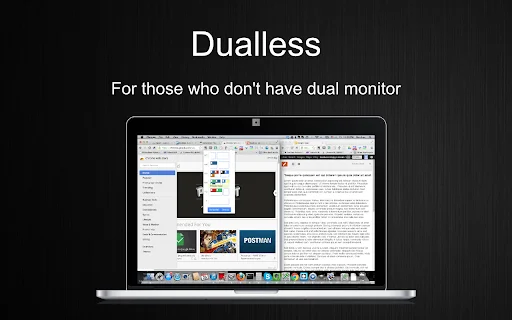 I-download ang Dualless para sa Chrome – Dual Monitor Solution - Screenshot 1