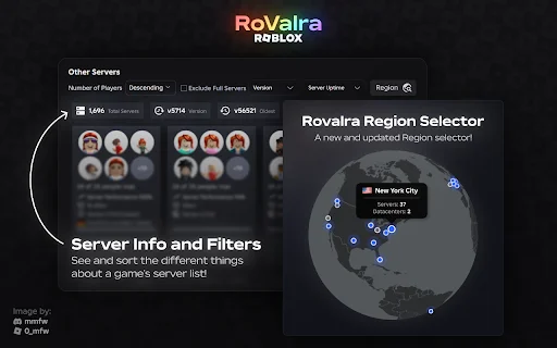 Download RoValra Roblox Extension – Free Region Selector & Tools - Screenshot 1