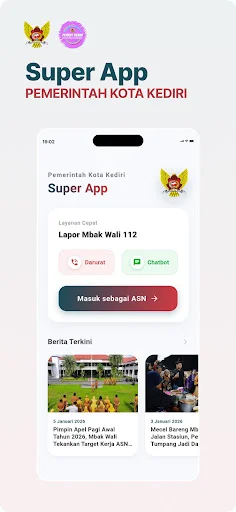 I-download ang Super App Kota Kediri – Pamamahala ng Mail App - Screenshot 2
