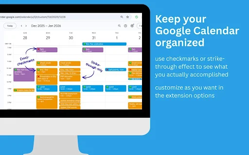 Google Calendar Event Checker – I-track ang Task nang Libre - Screenshot 1