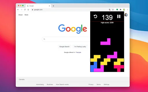 I-download ang Tetrys – Falling blocks para sa Chrome – Libreng Laro - Screenshot 1