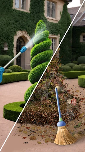 I-download ang Lawn Care ASMR Cleaning – Nakaka-relax na Laro - Screenshot 1
