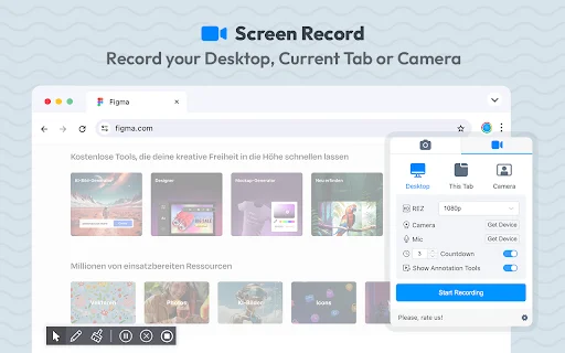 Screenshot & Screen Video Recorder – Pinakamabilis na Screen Capture - Screenshot 1