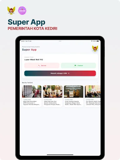 I-download ang Super App Kota Kediri – Pamamahala ng Mail App - Screenshot 8