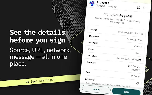 Console Wallet: Ligtas at Mabilis na Crypto Wallet para sa Canton - Screenshot 5