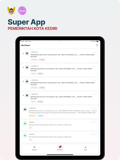 I-download ang Super App Kota Kediri – Pamamahala ng Mail App - Screenshot 11
