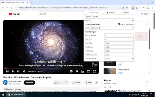 I-download ang Dualsub: YouTube Subtitle Translator Para sa Lahat - Screenshot 1