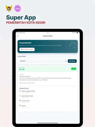 I-download ang Super App Kota Kediri – Pamamahala ng Mail App - Screenshot 9