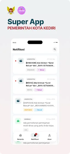 I-download ang Super App Kota Kediri – Pamamahala ng Mail App - Screenshot 5
