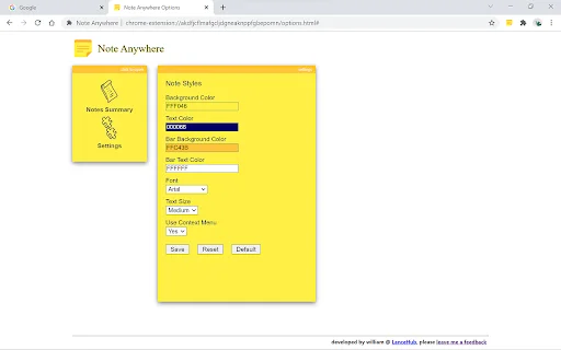 I-download ang Note Anywhere – Magsulat ng Sticky Notes sa Web - Screenshot 4