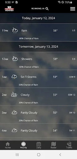 I-download ang WWBT First Alert Weather – Tumpak na Forecast - Screenshot 2