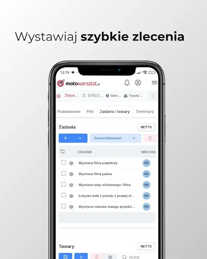 I-download ang Motowarsztat.pl – Pamahalaan ang Workshop sa Phone - Screenshot 2