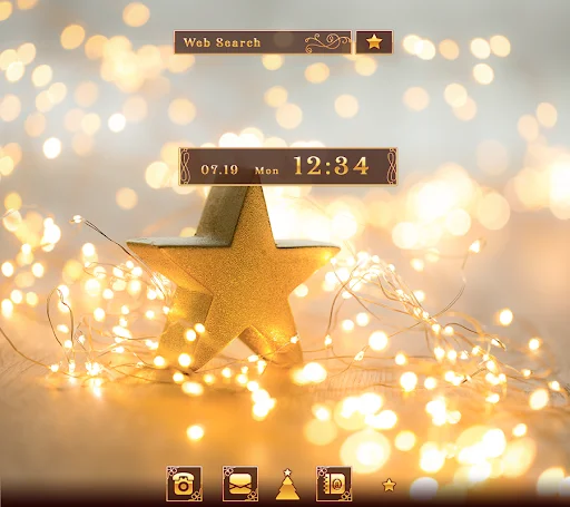 I-download ang Xmas Wallpaper Star Glow Theme – Libreng Tema - Screenshot 1