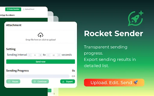 Rocket Sender: I-automate ang WhatsApp Messages nang Madali - Screenshot 5